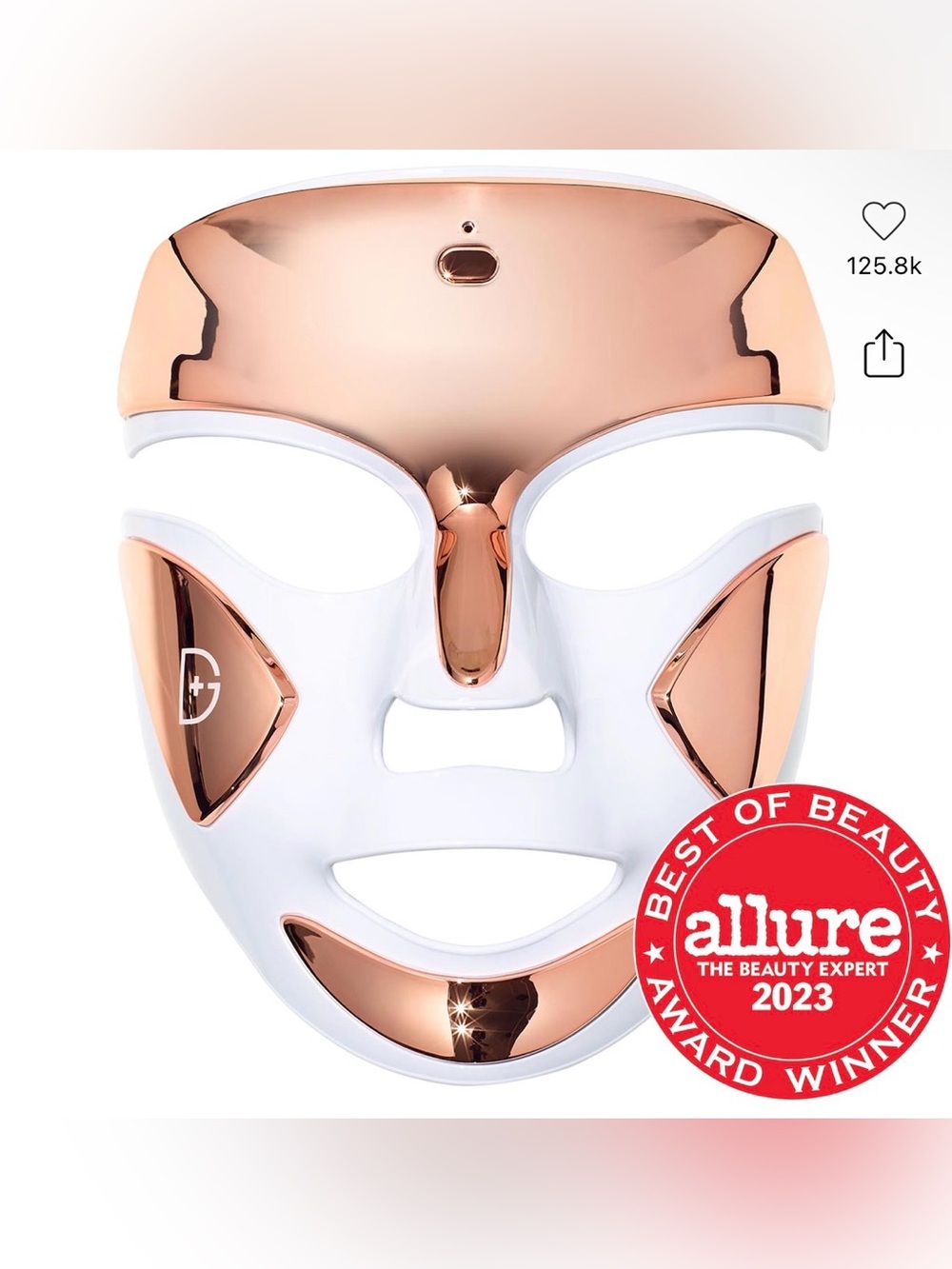 Dr Dennis Gross LED Facial Mask in Rose Gold and White